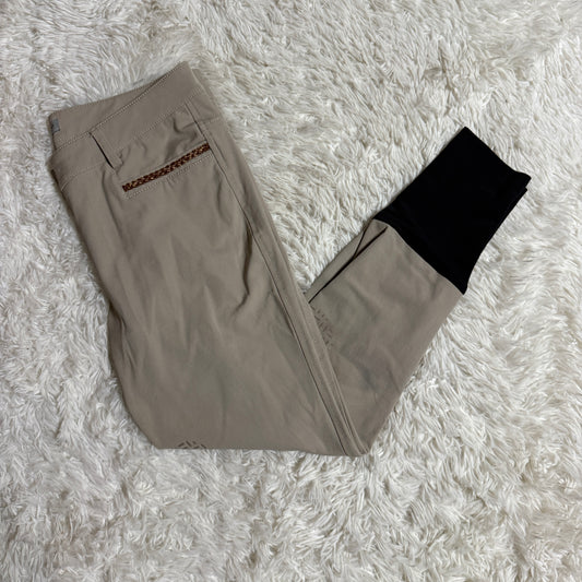 Women’s Size IT44 Tan Iago Knee Patch Horseback Riding Breeches