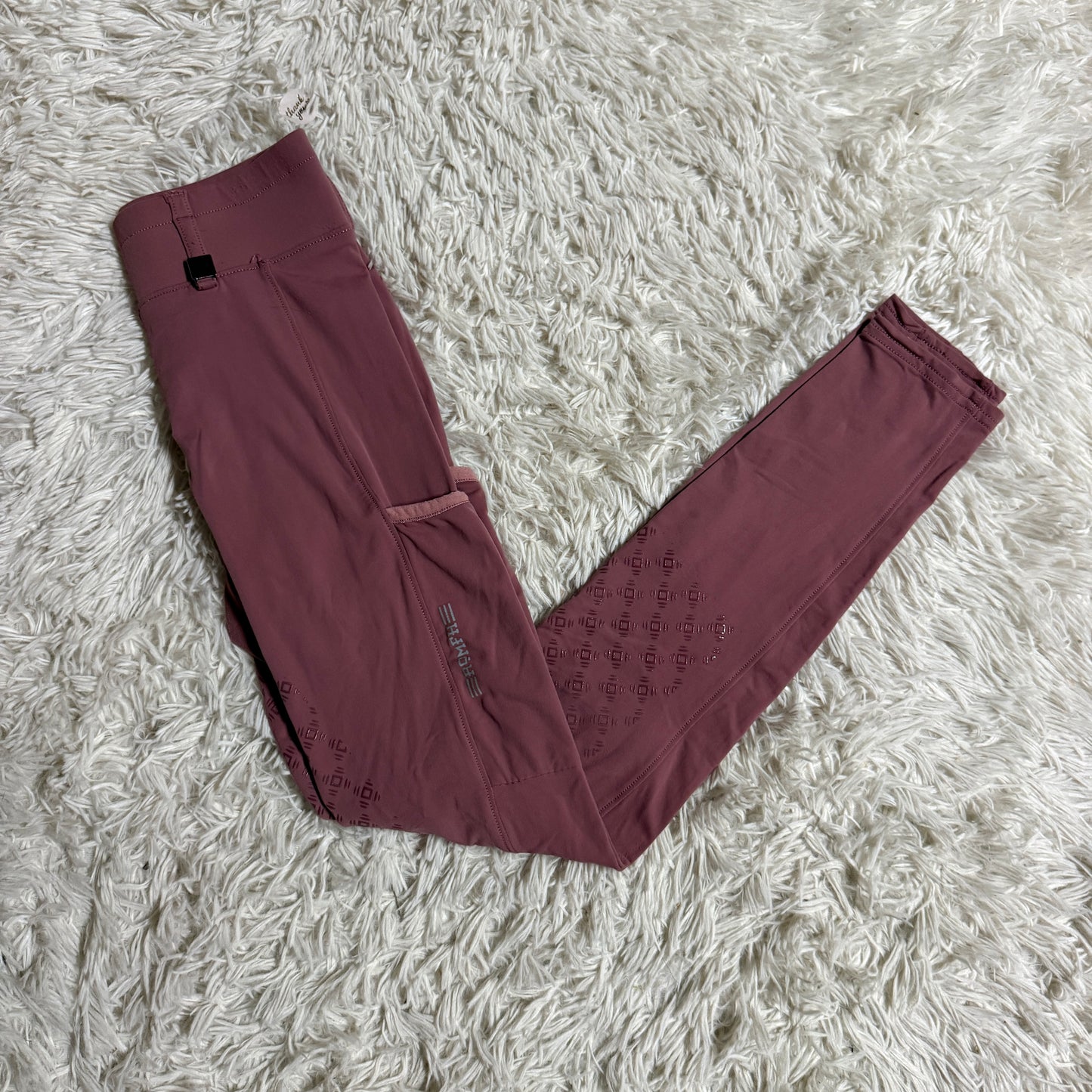 Women’s Size 24R Pink Romfh Knee Patch Horseback Riding Tights