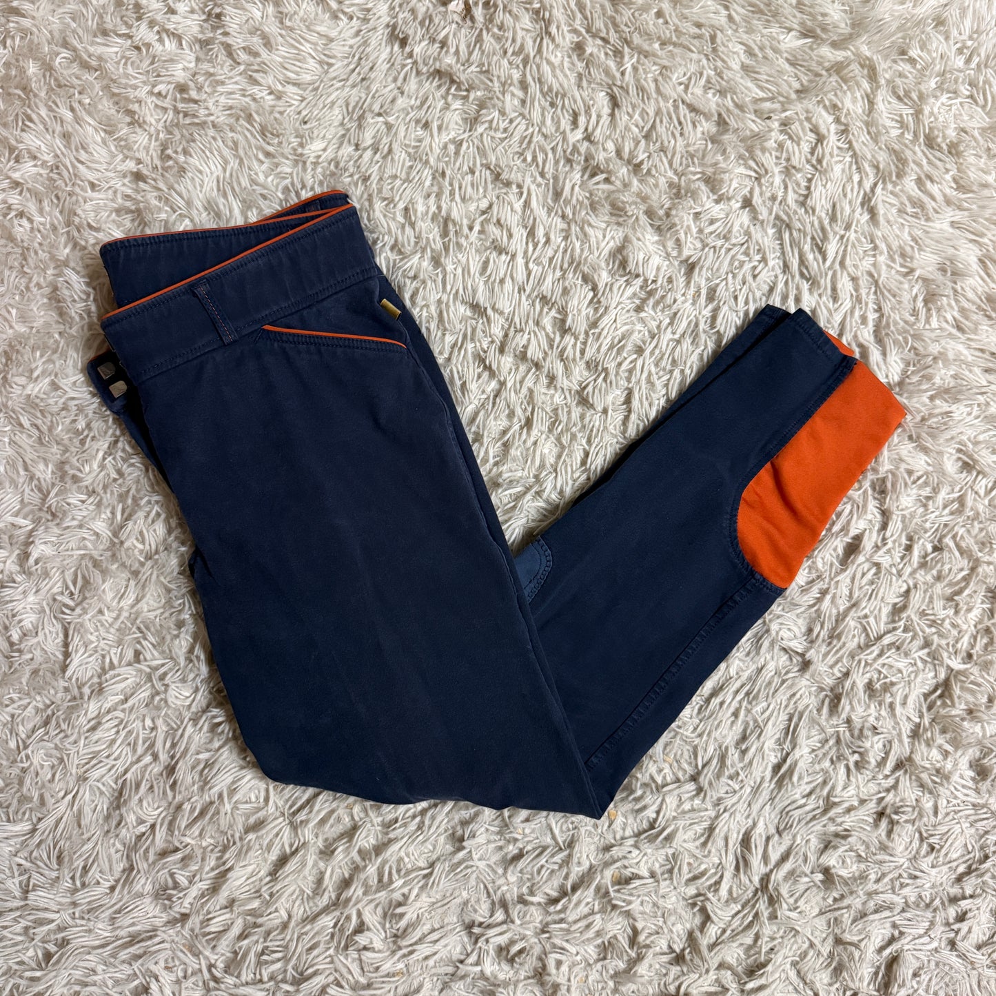 Women’s Size 30R Navy Devon Aire Knee Patch Horseback Riding Breeches