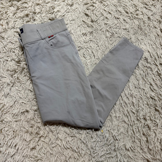 Women’s Size 32R Grey B Vertigo Knee Patch Horseback Riding Breeches