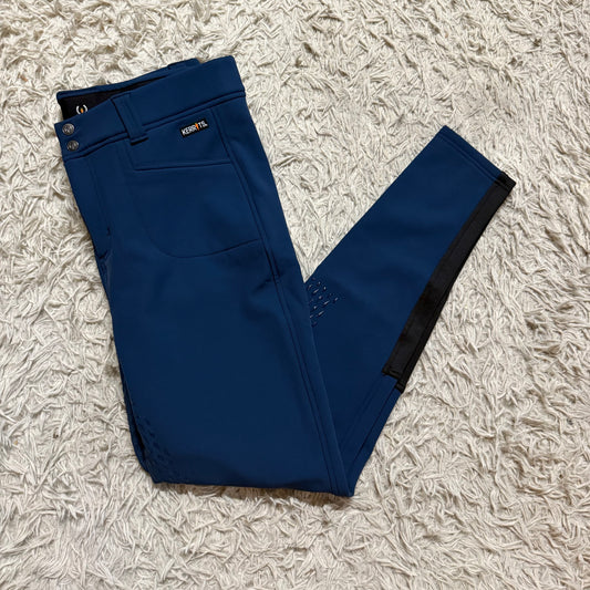 Women’s XL Blue Kerrits Full Seat Winter Horseback Riding Breeches