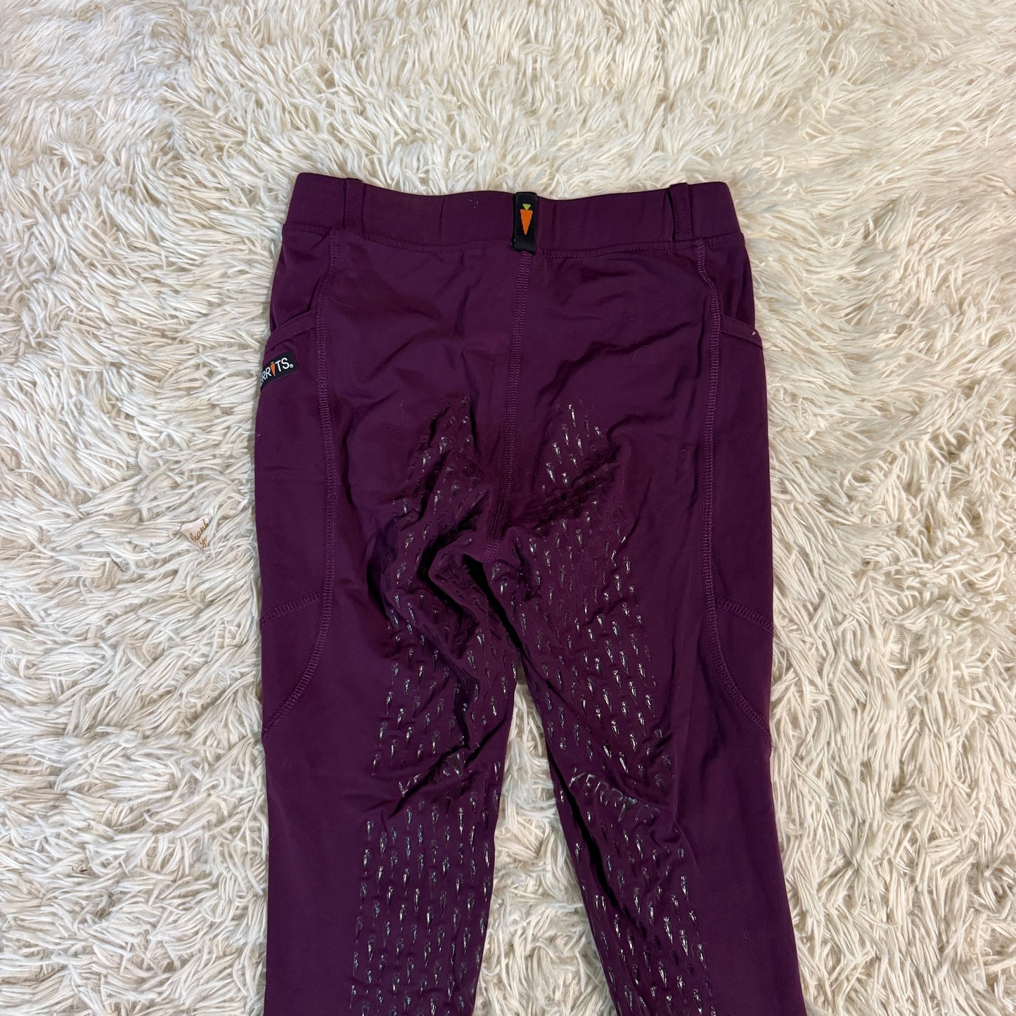 Child’s Large Purple Full Seat Horseback Riding Tights