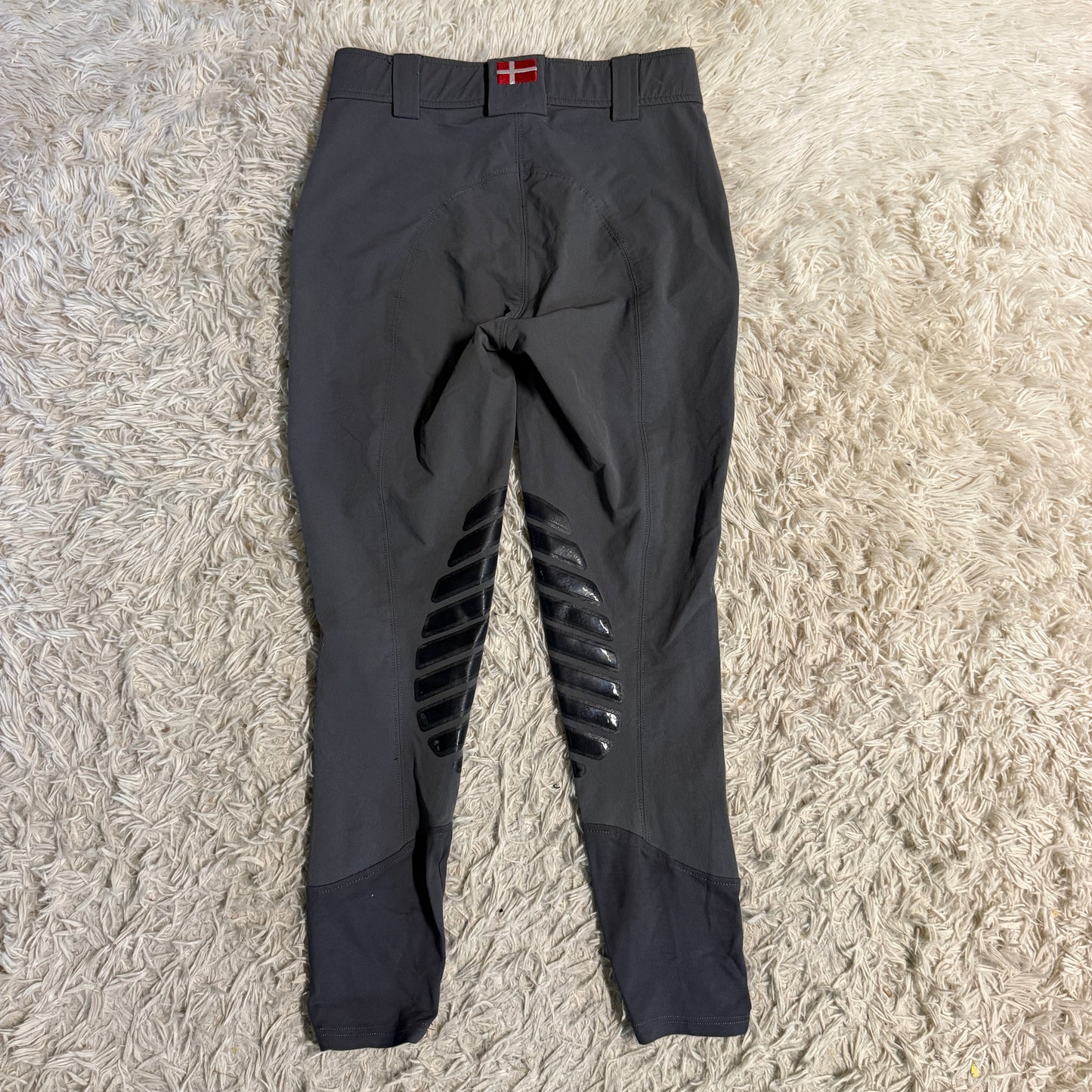 Women’s Size 24R Grey Kastel Denmark Knee Patch Horseback Riding Breeches