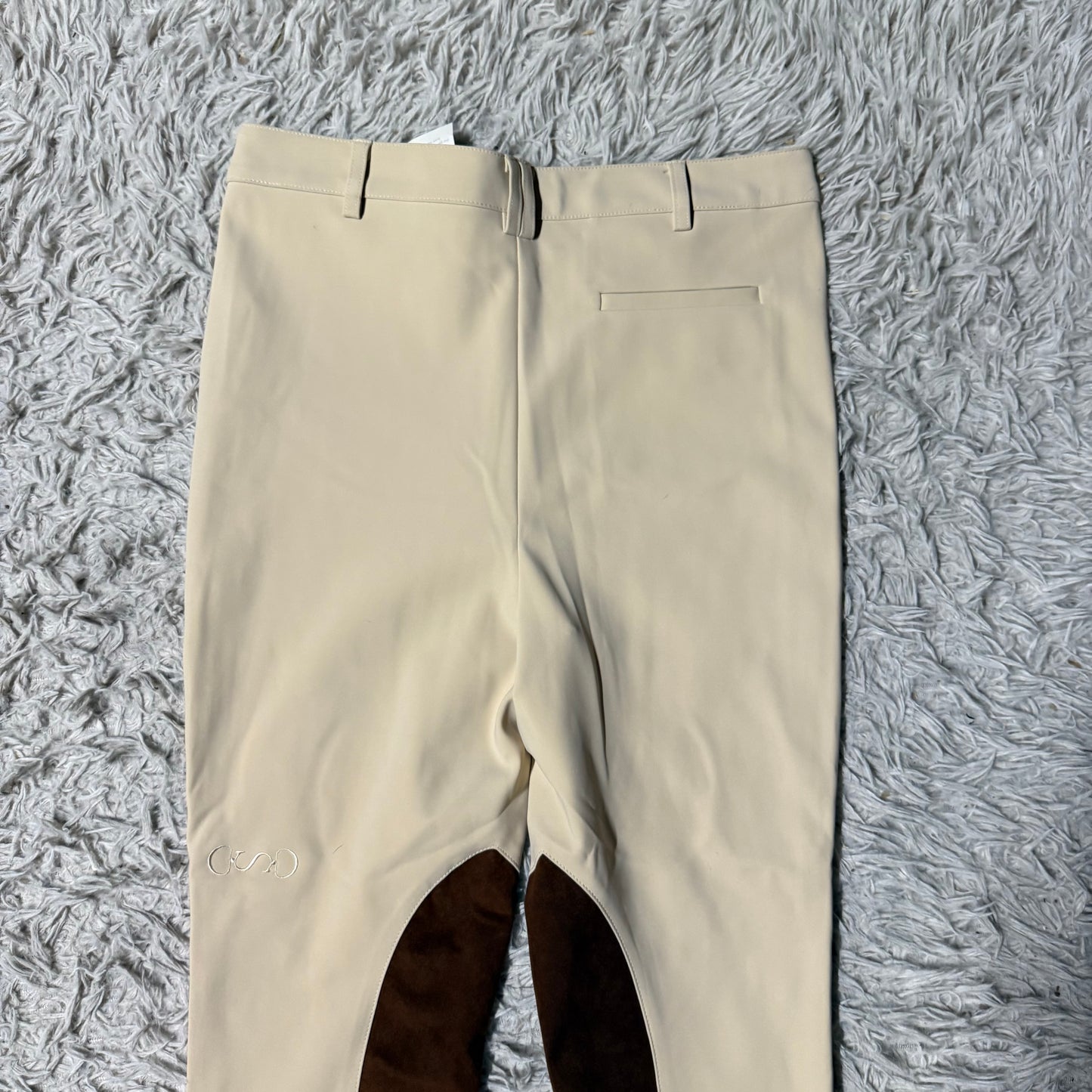 New Women’s Size 32R Tan Superlative Knee Patch Horseback Riding Breeches