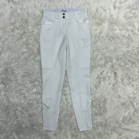 Women’s Size 24R White Smartpak Full Seat Horseback Riding Breeches