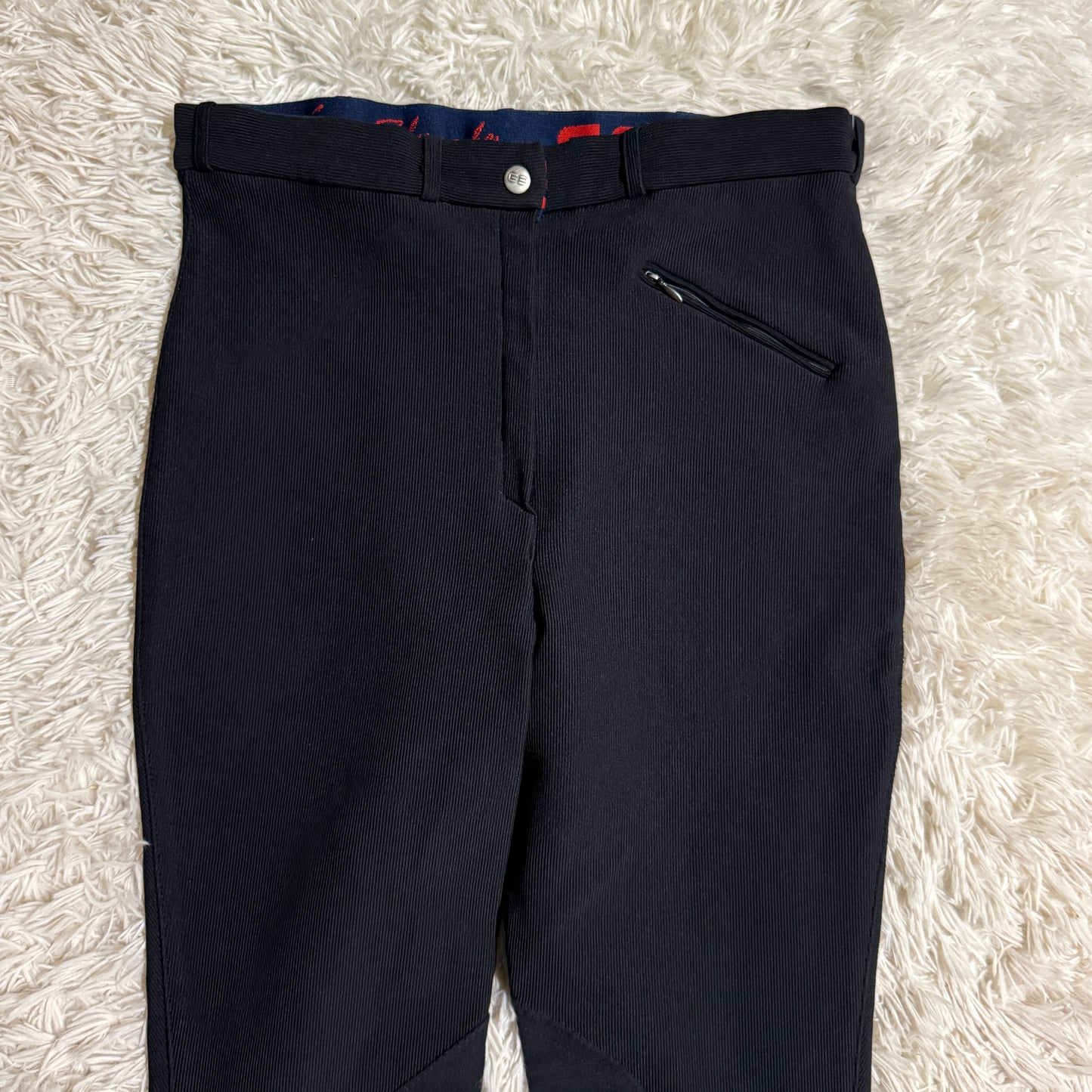 Women’s Size 32L Black Schumacher Knee Patch Horseback Riding Breeches
