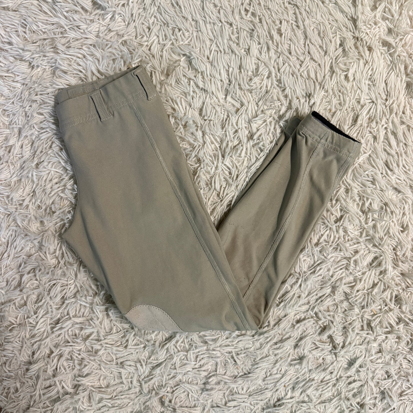 Child’s Medium Tan Irideon Knee Patch Horseback Riding Tights