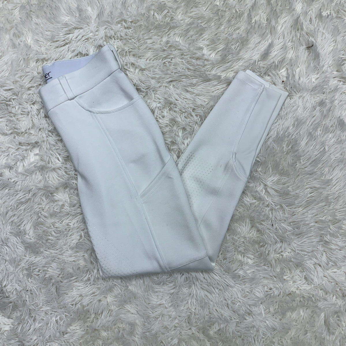 Women’s Size 24R White Smartpak Full Seat Horseback Riding Breeches