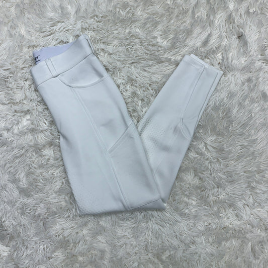 Women’s Size 24R White Smartpak Full Seat Horseback Riding Breeches