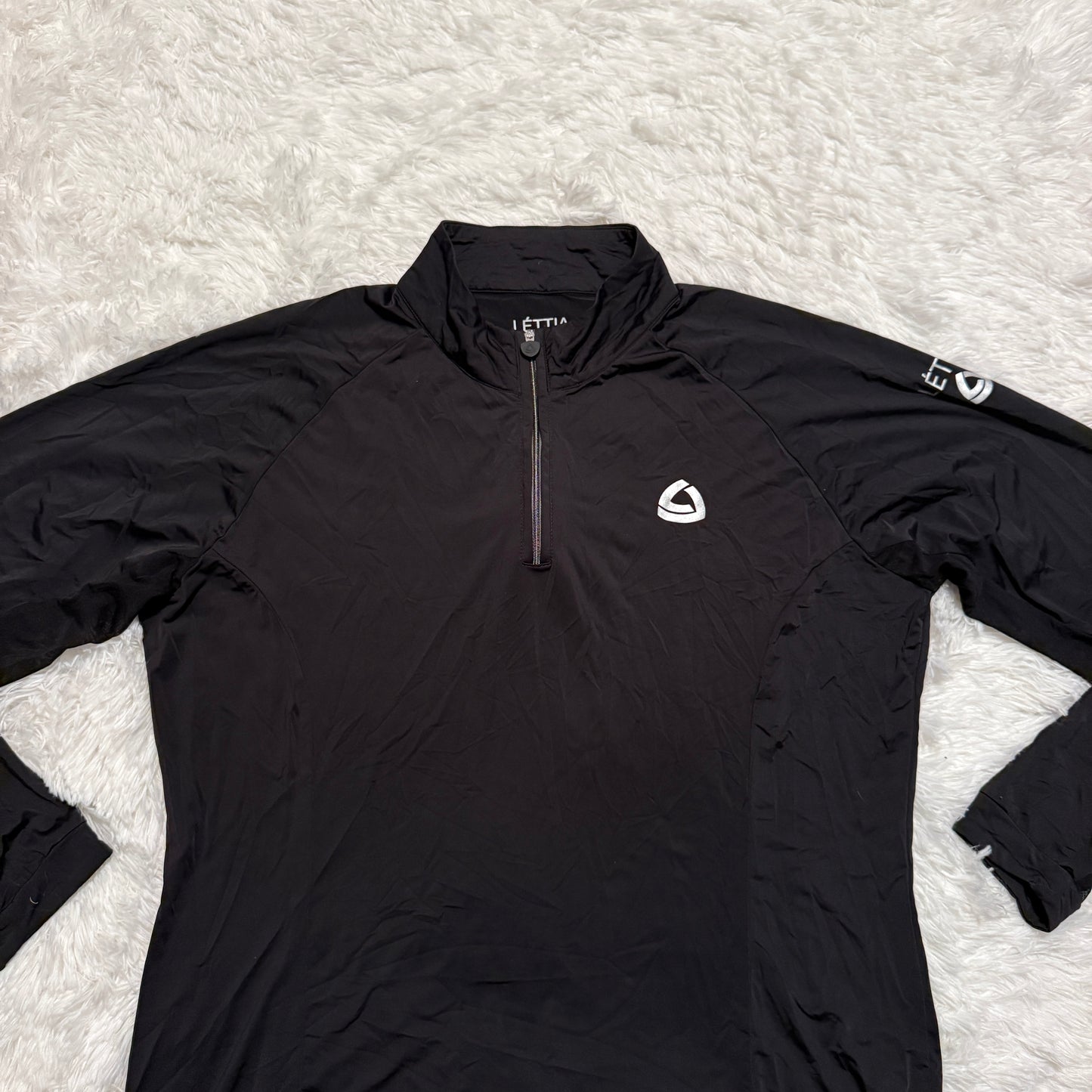 Women’s XL Black Lettia Long Sleeve Horseback Riding Sunshirt