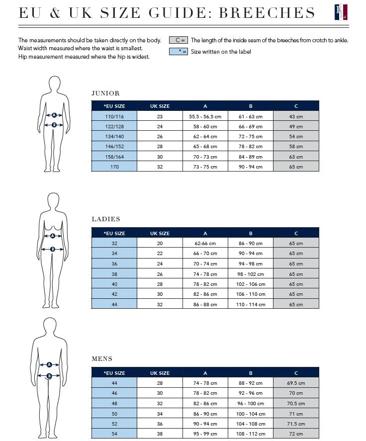 Child’s Size 6R Navy Kingsland Knee Patch Horseback Riding Breeches