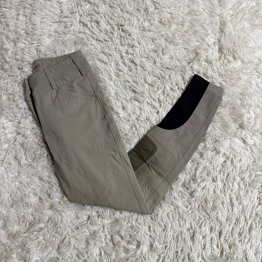 Women’s Size 24R Tan Tailored Sportsman Knee Patch Horseback Riding Breeches