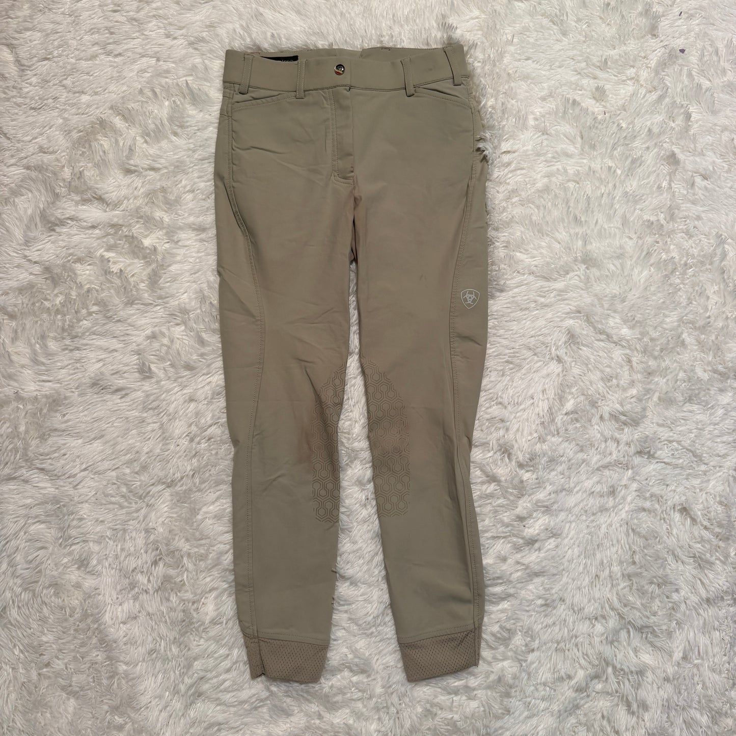 Child’s Size 14R Tan Ariat Knee Patch Horseback Riding Breeches