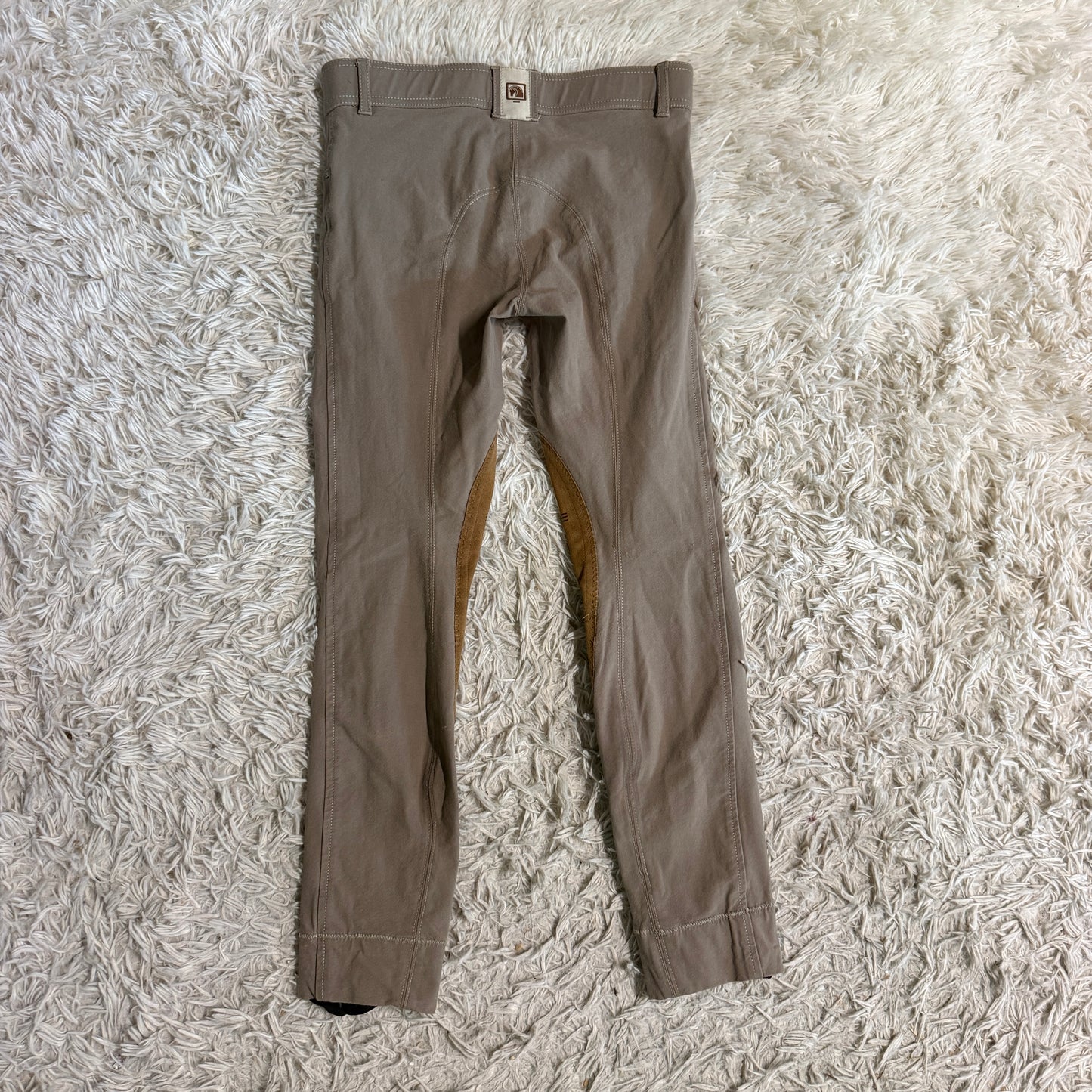 Child’s Size 14R Tan Romfh Knee Patch Horseback Riding Jodphurs