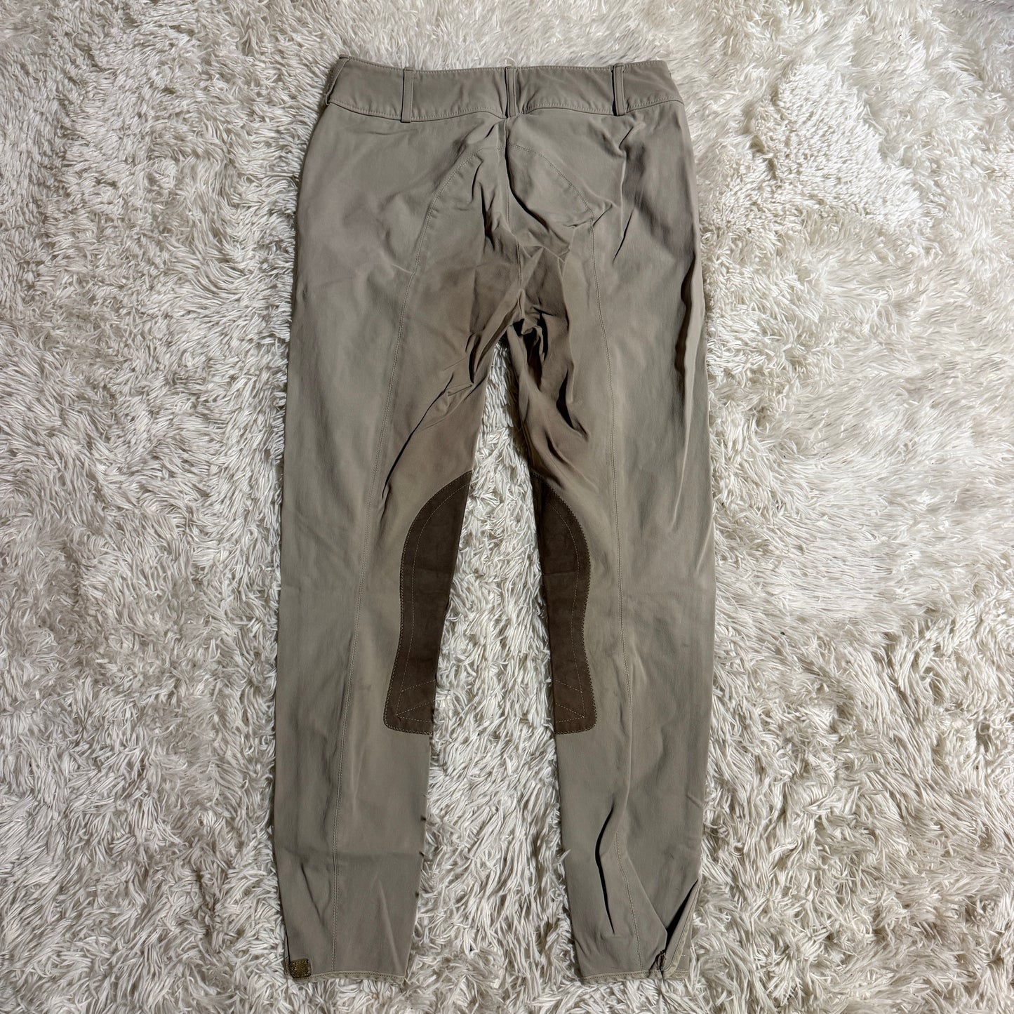 Women’s Size 26R Tan Tailored Sportsman Knee Patch Horseback Riding Breeches