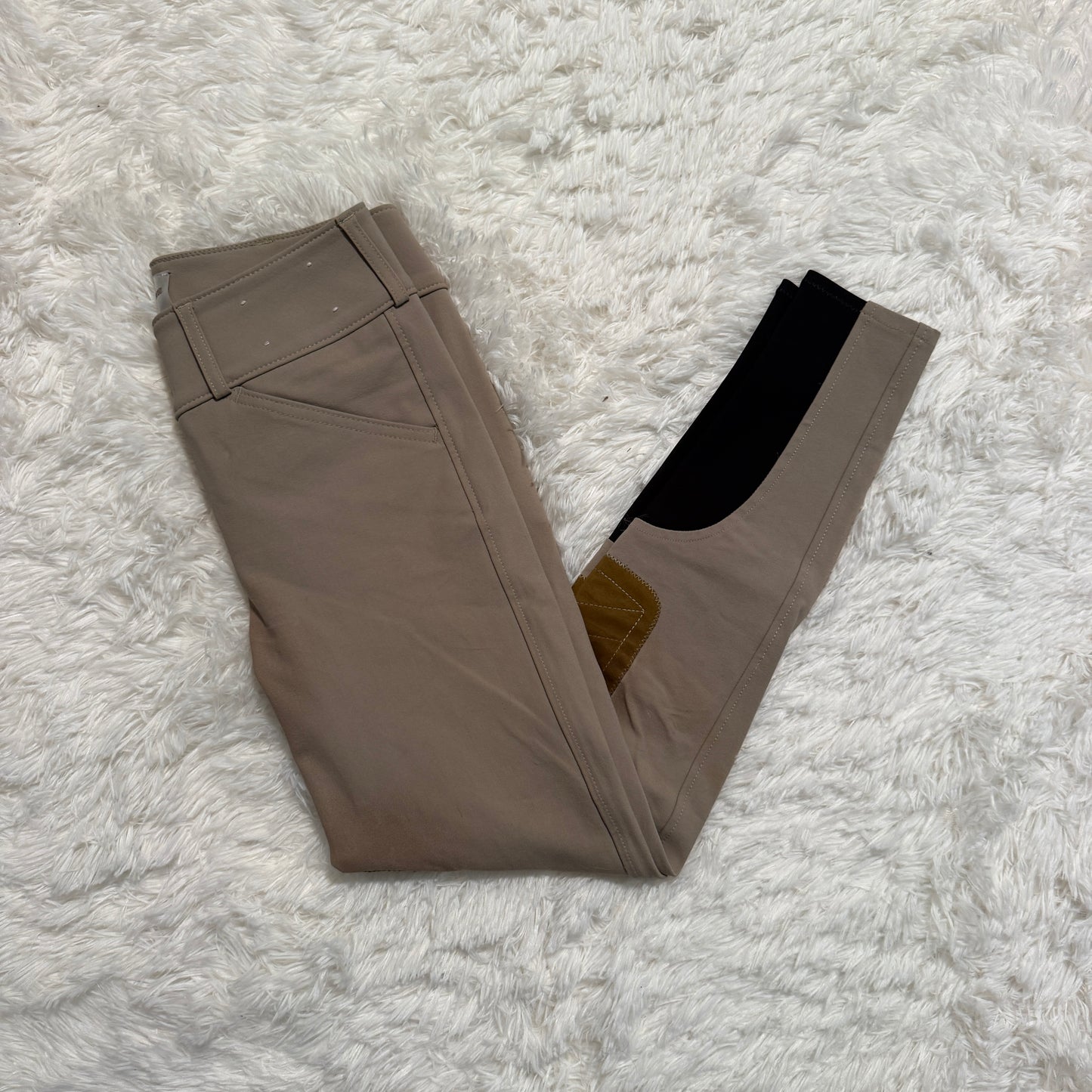 Child’s Size 12R Tan Tailored Sportsman Knee Patch Horseback Riding Breeches