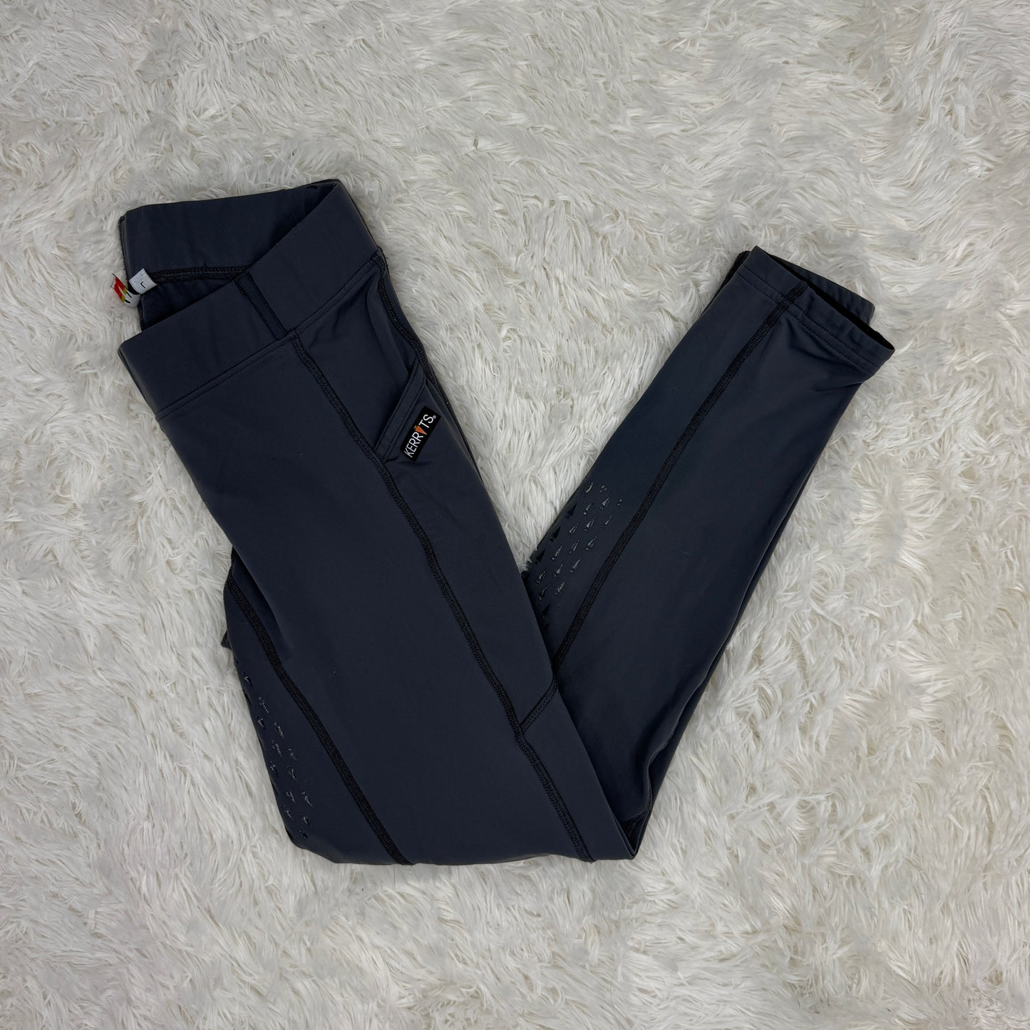 Women’s Large Grey Kerrits Full Seat Horseback Riding Tights