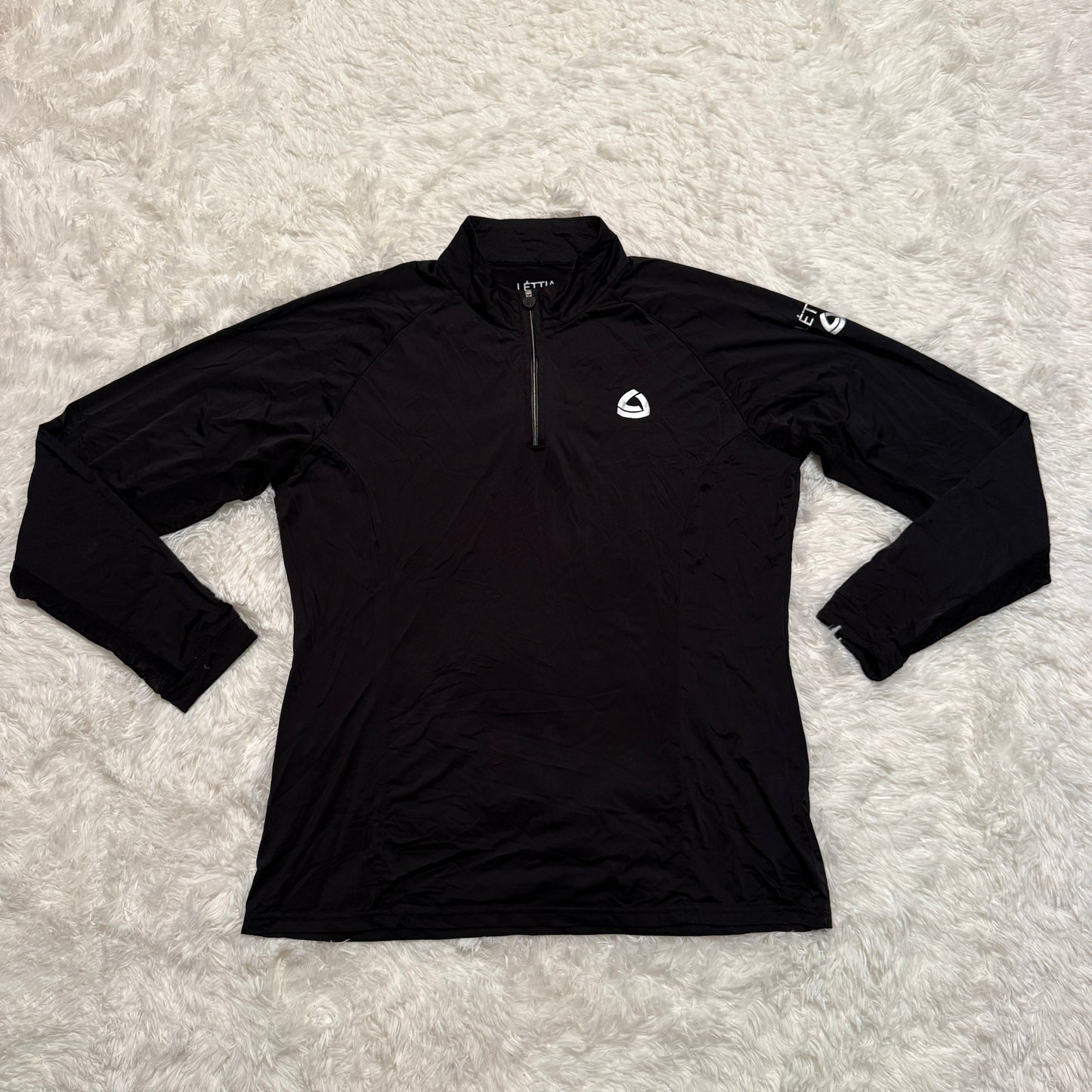 Women’s XL Black Lettia Long Sleeve Horseback Riding Sunshirt