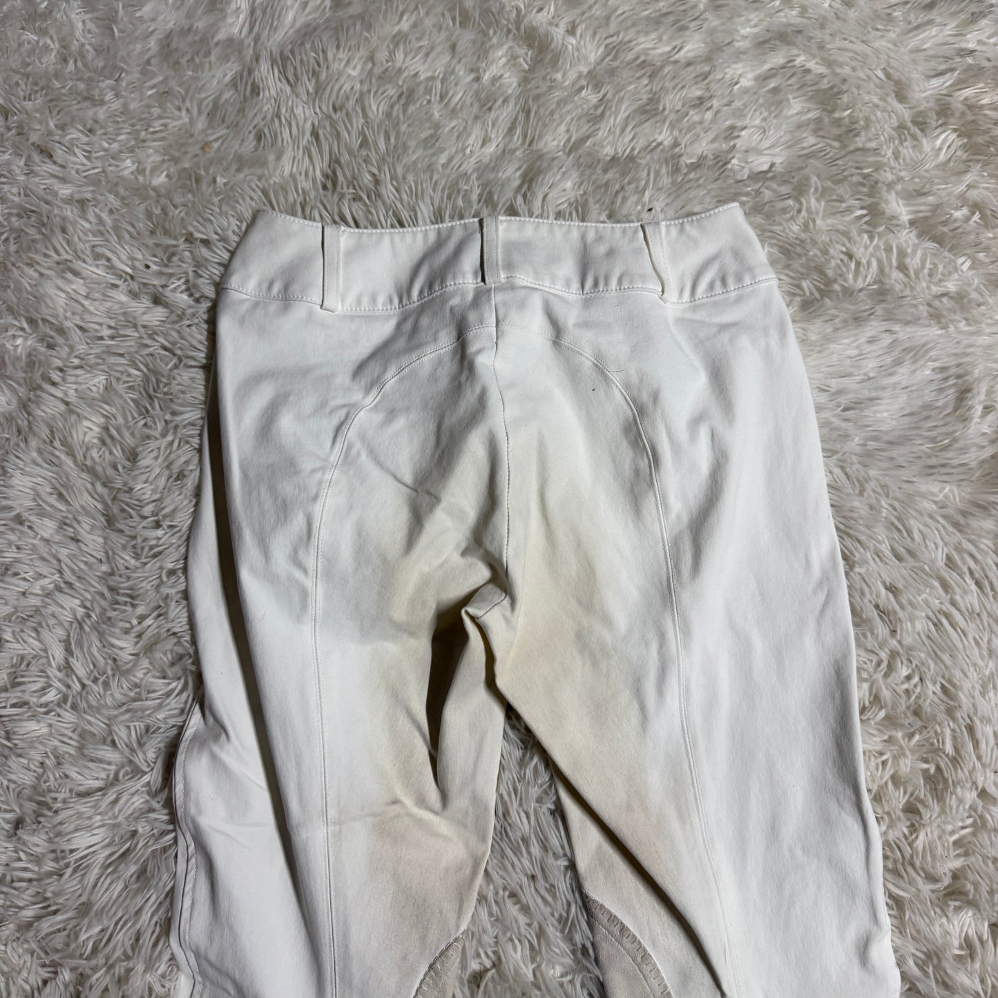Women’s Size 22R White Pikeur Knee Patch Horseback Riding Breechesl
