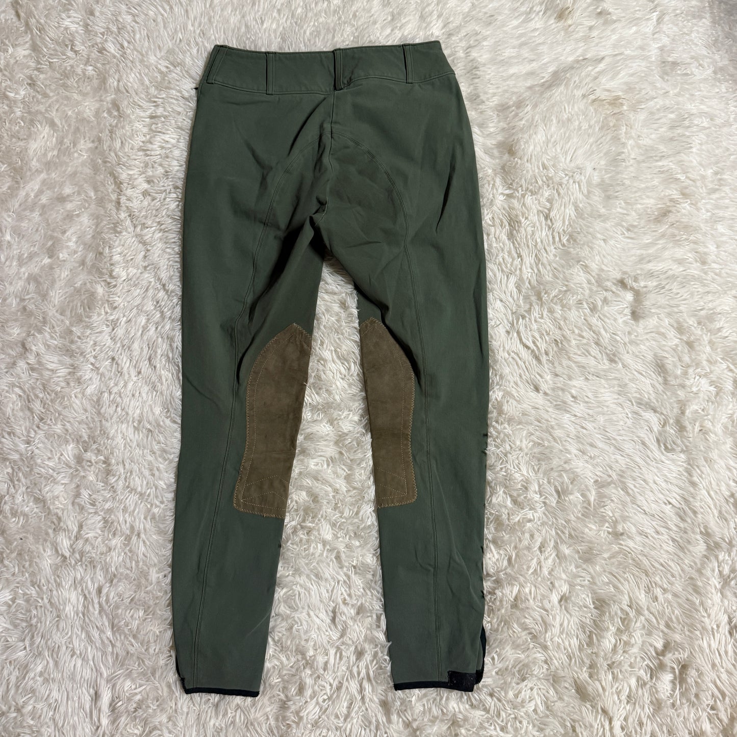 Women’s Size 26R Green Tailored Sportsman Knee Patch Horseback Riding Breeches