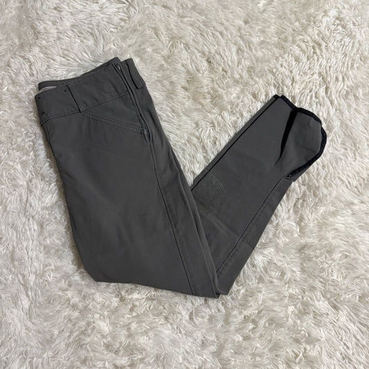 Child’s Size 16R Grey Tailored Sportsman Knee Patch Horseback Riding Breeches