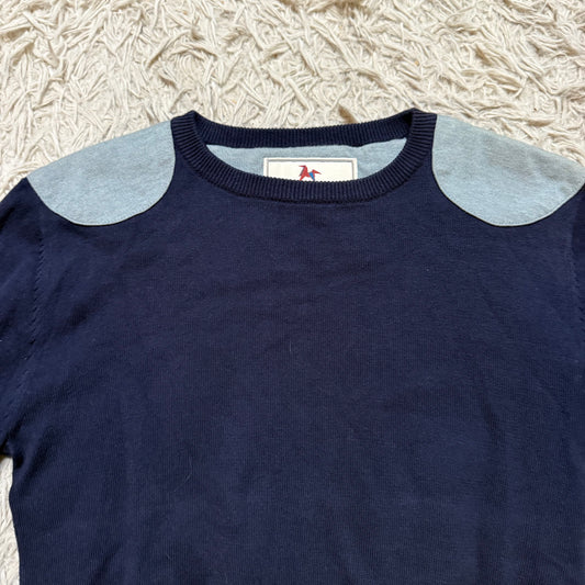 Women’s Medium Navy Leon Long Sleeve Horseback Riding Sweater