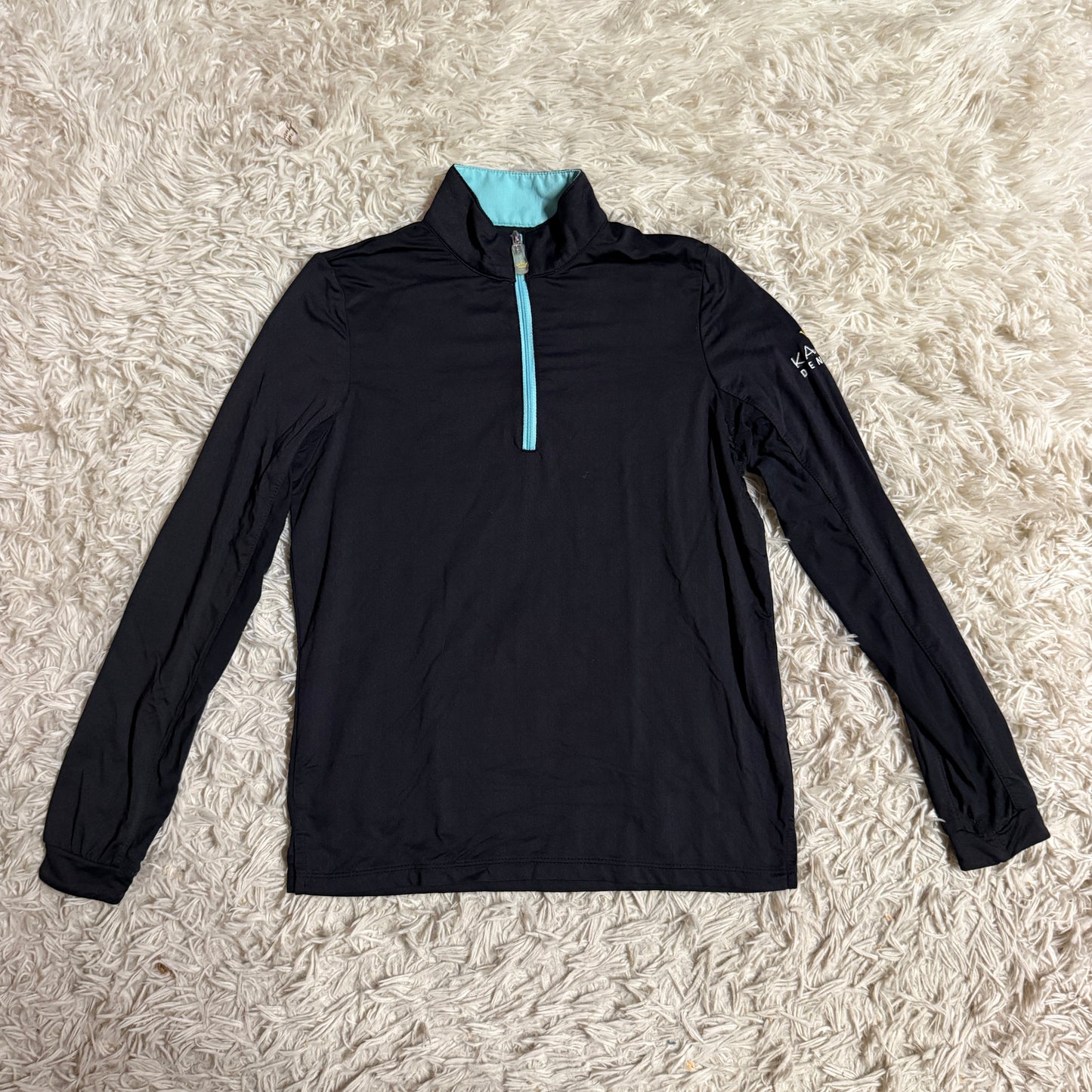Child’s Large Black Kastel Denmark Long Sleeve Horseback Riding Sunshirt