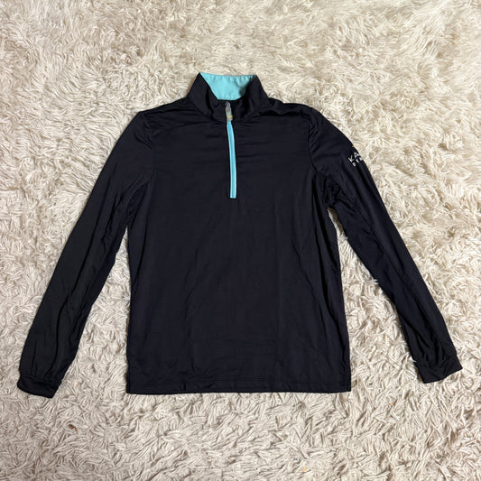 Child’s Large Black Kastel Denmark Long Sleeve Horseback Riding Sunshirt