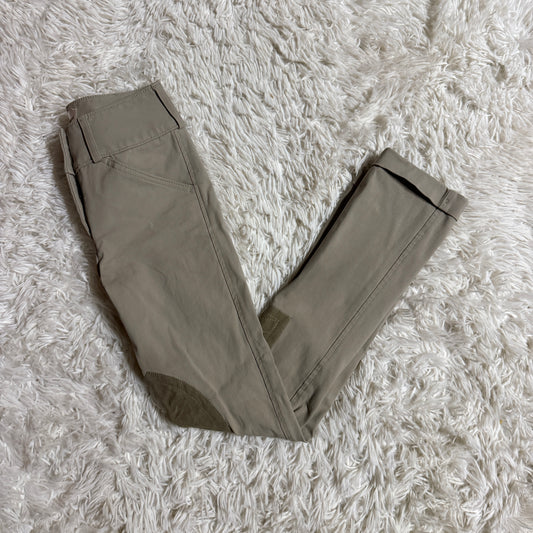 Child’s Size 8L Tan Tailored Sportsman Knee Patch Horseback Riding Jodphurs