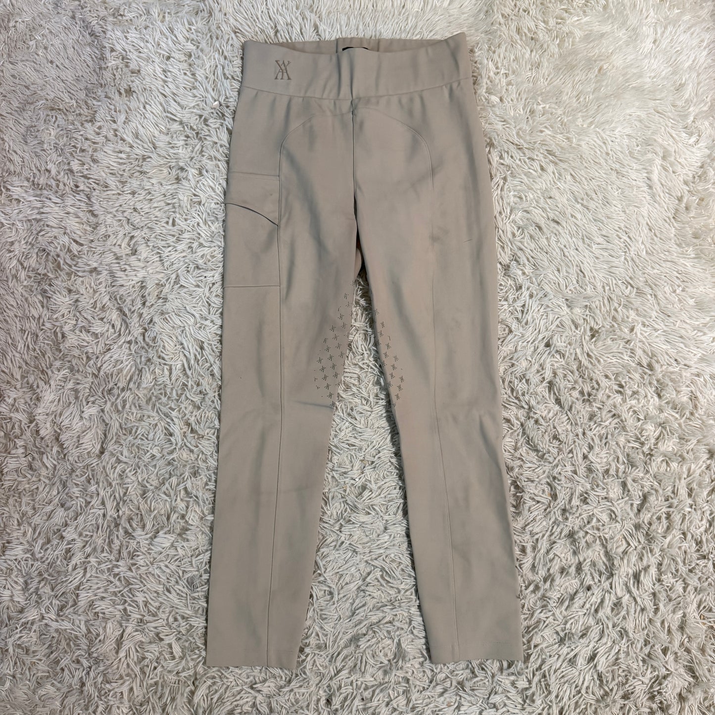 Women’s Large Tan YAGYA Full Seat Horseback Riding Tights Breeches
