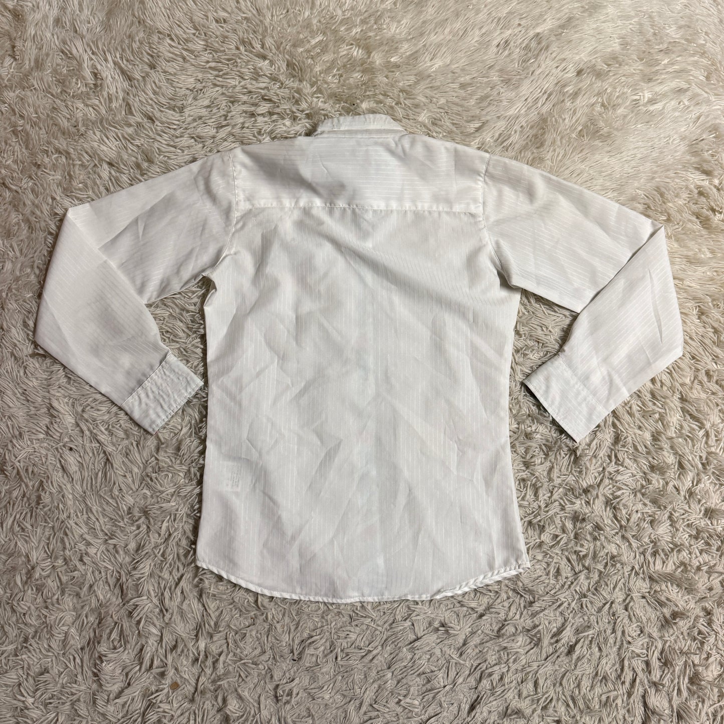 Child’s Size 16 White Equine Couture Long Sleeve Horseback Riding Show Shirt