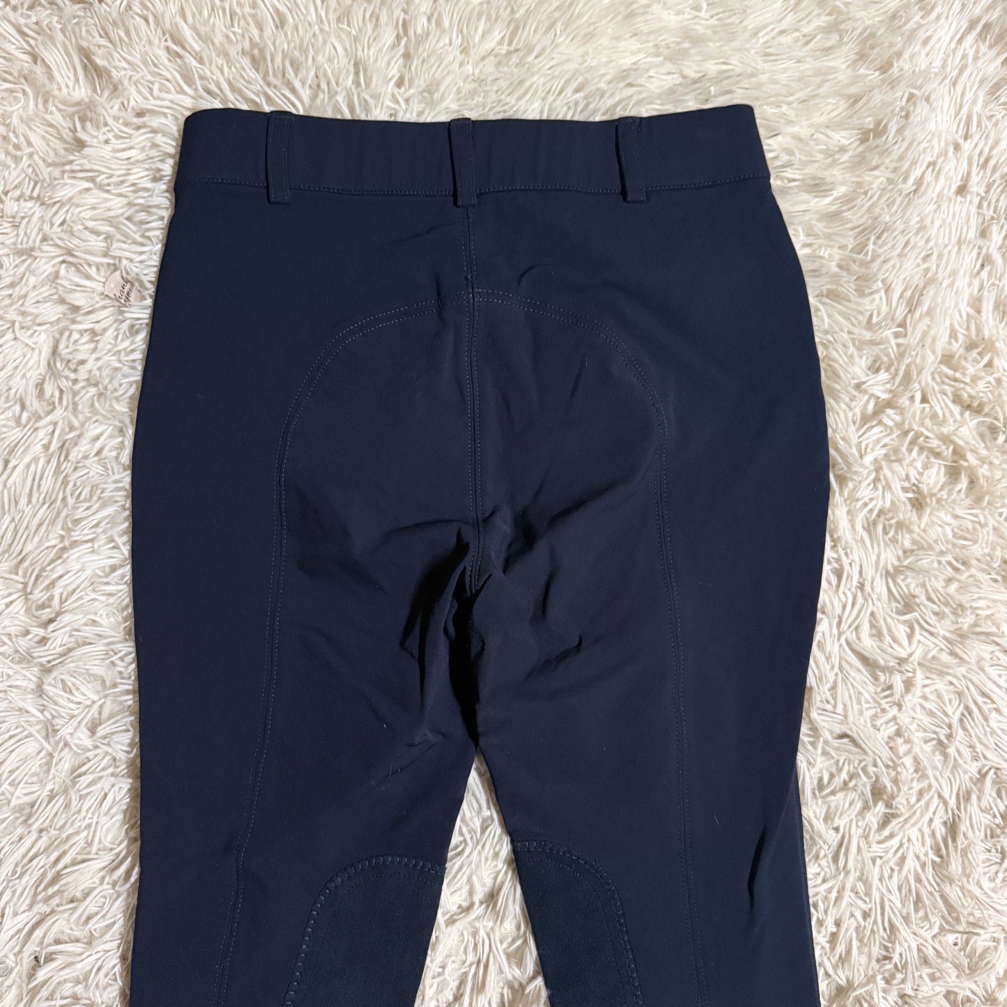 Child’s Size 14R Navy Camp Crossrail Knee Patch Horseback Riding Breeches