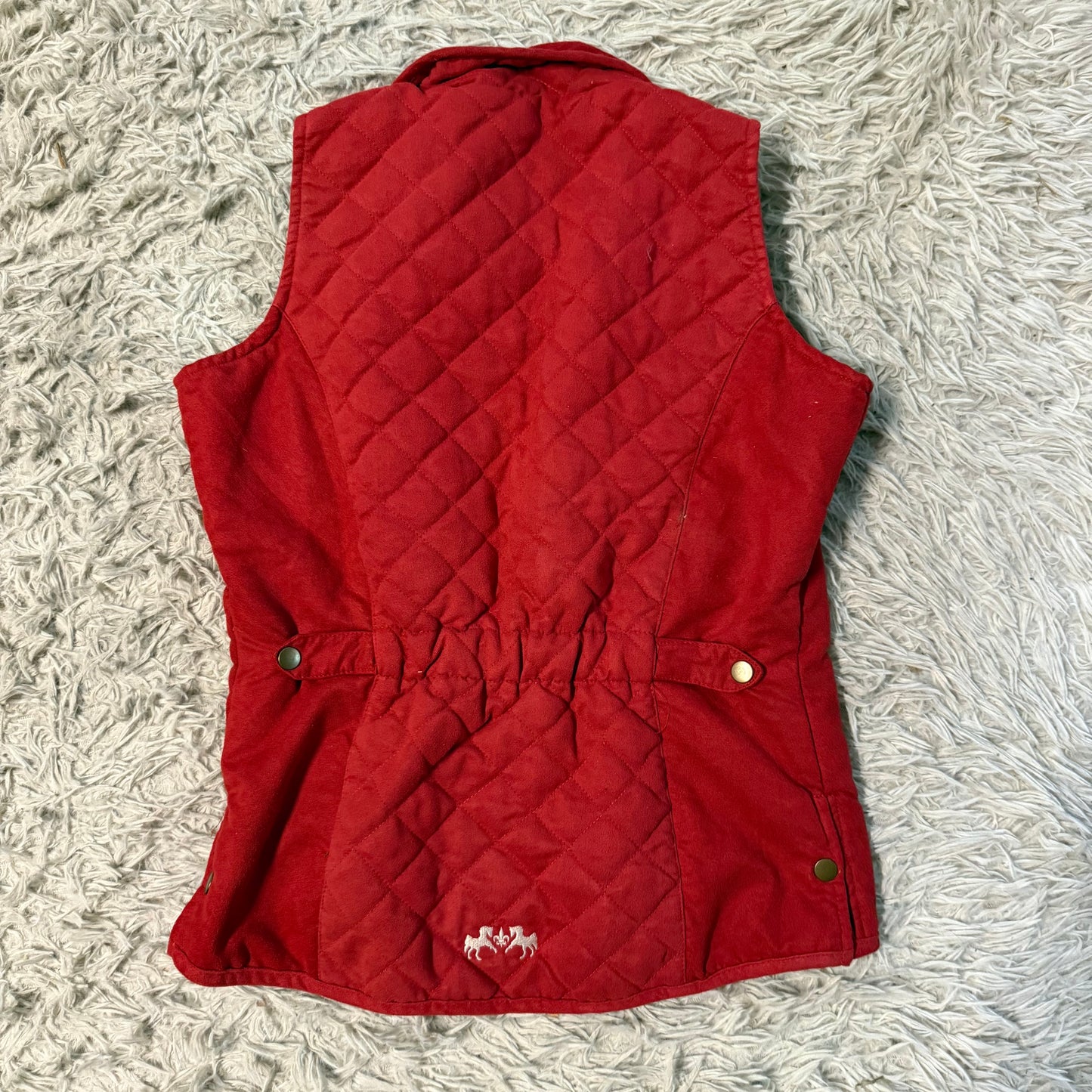 Women’s Small Red Equine Couture Horseback Riding Vest