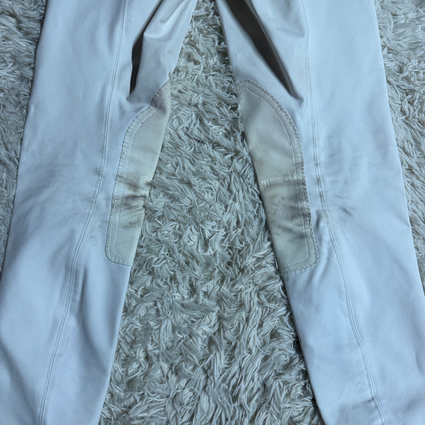 Women’s Size 26R White Romfh Knee Patch Horseback Riding Breeches