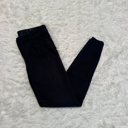 Women’s Size IT40 Navy Ego 7 Knee Patch Horseback Riding Breeches