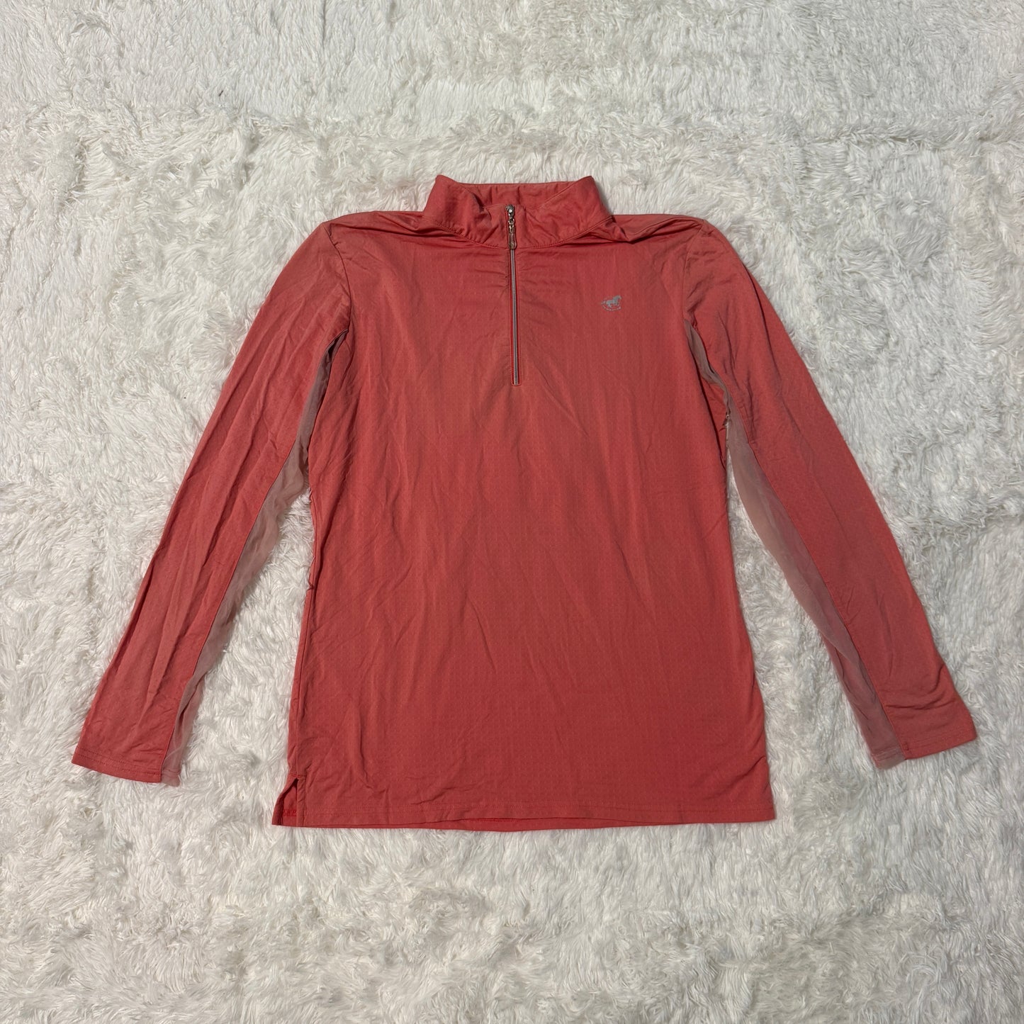 Women’s Medium Orange Smartpak Long Sleeve Horseback Riding Sunshirt