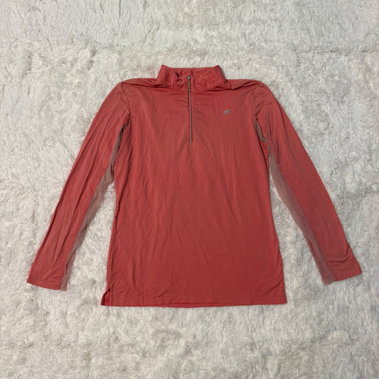 Women’s Medium Orange Smartpak Long Sleeve Horseback Riding Sunshirt