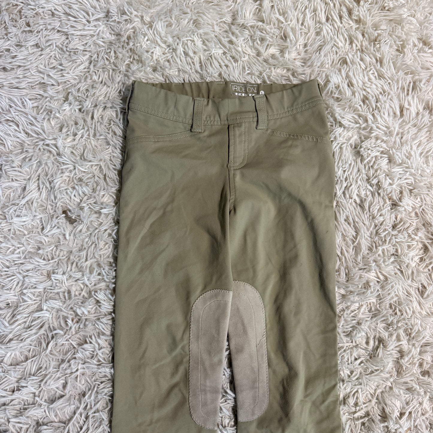 Child’s Small Tan Irideon Knee Patch Horseback Riding Jodphurs