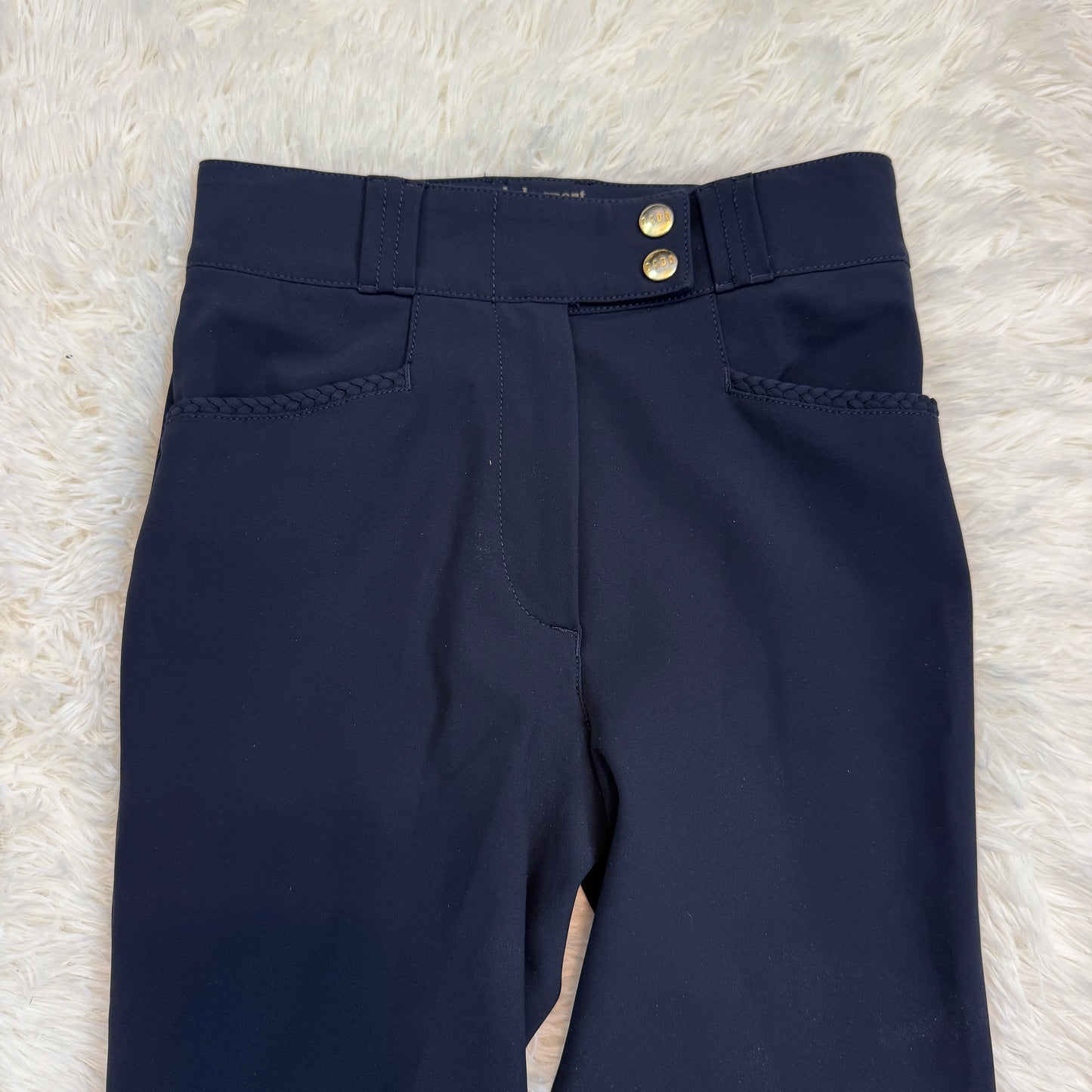 Women’s Size EU32 Navy Dada Sport Knee Patch Horseback Riding Breeches