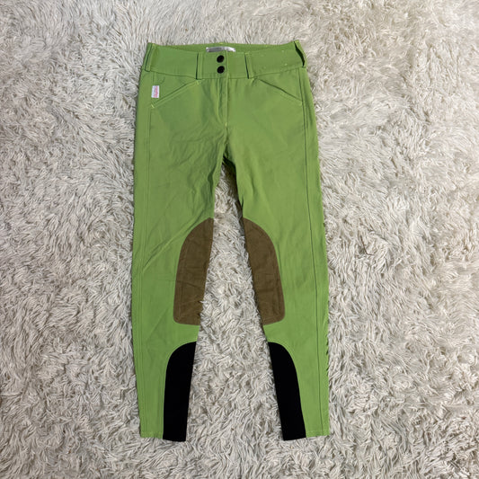 Child’s 14R Green Tailored Sportsman Knee Patch Horseback Riding Breeches