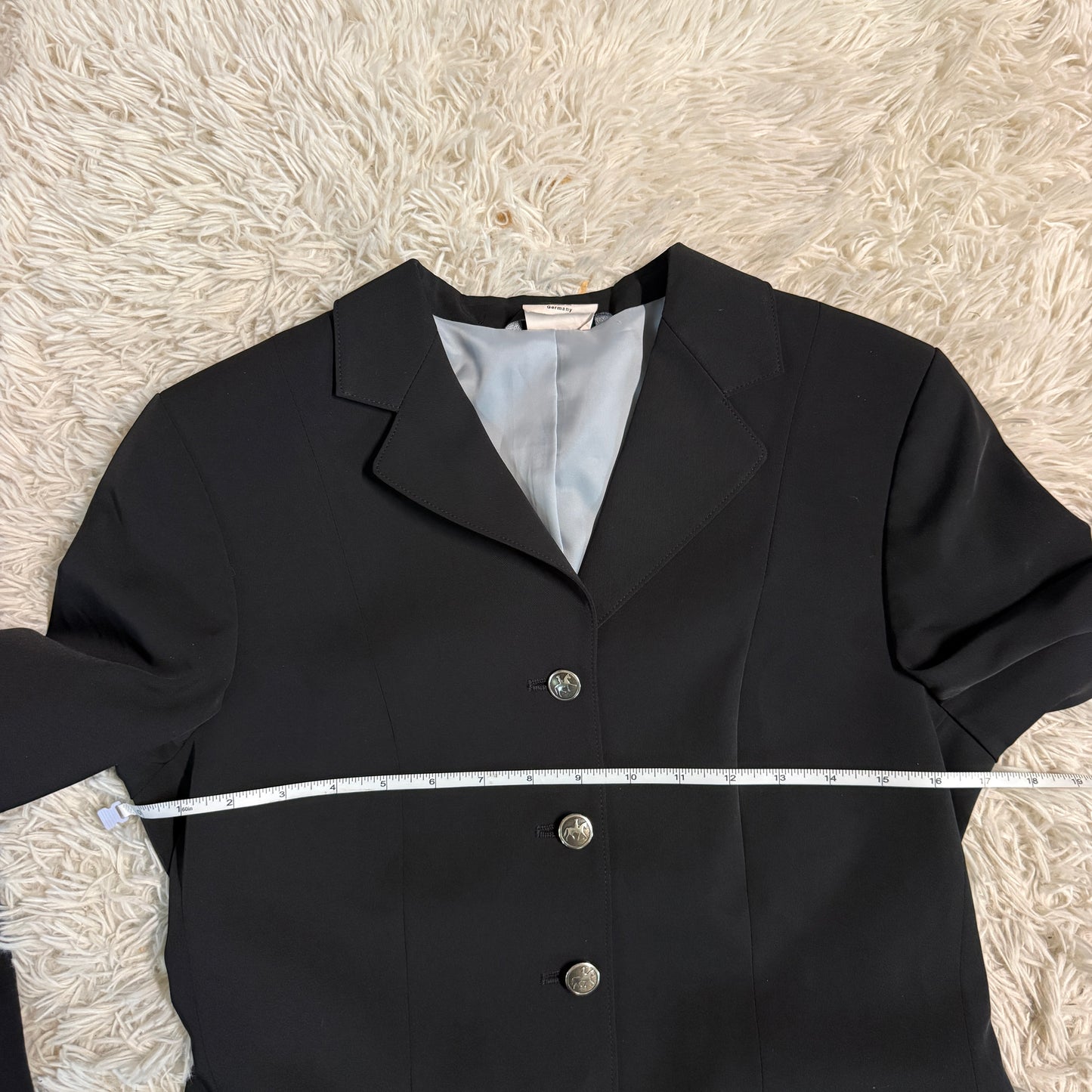 Child’s Size 16R Black Pikeur Skarlett Horseback Riding Show Coat