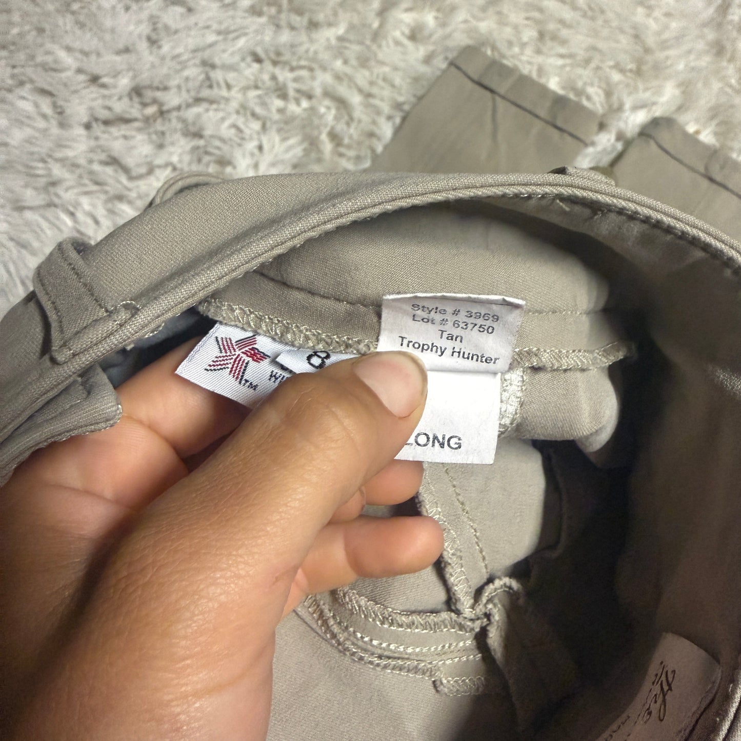 Child’s Size 8L Tan Tailored Sportsman Knee Patch Horseback Riding Jodphurs