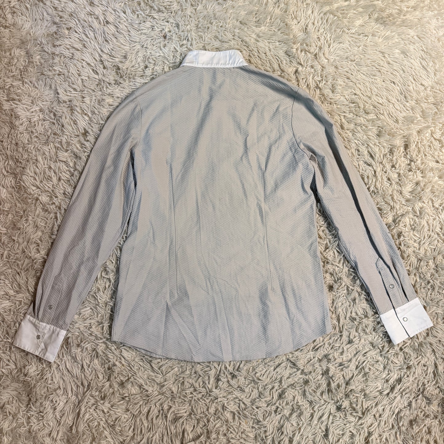 Women’s XXL Grey Horseware Long Sleeve Horseback Riding Show Shirt