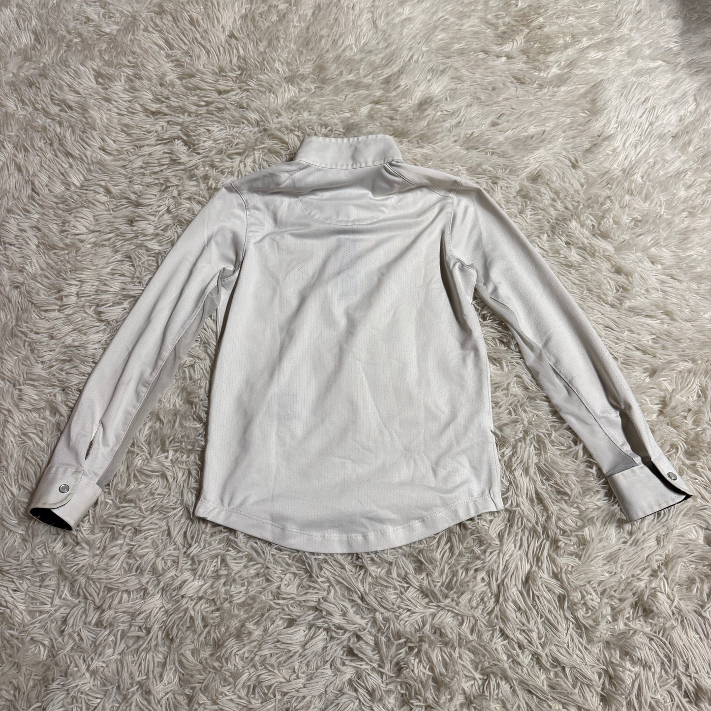 Child’s S White Essex Classics Long Sleeve Horseback Riding Show Shirt