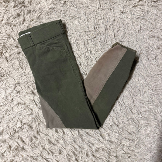 Child’s Large Green Horze Full Seat Horseback Riding Breeches