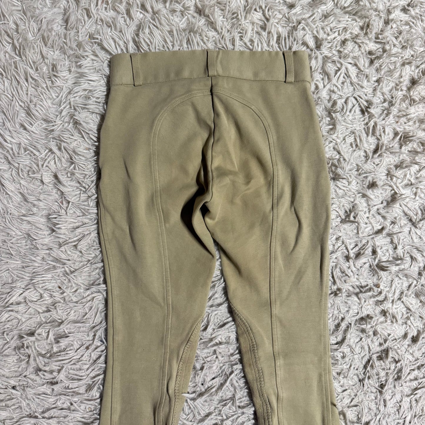Girl’s Size 12 Tan Dover Riding Sport Knee Patch Horseback Riding Jodphurs