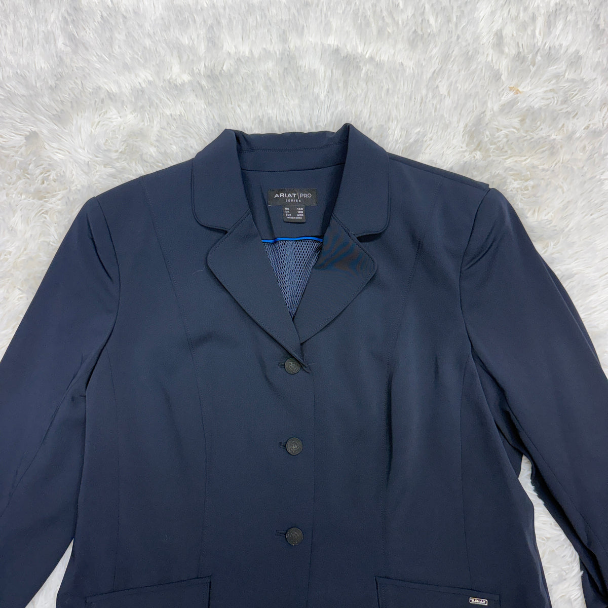 New Women’s 14R Navy Ariat Heritage V3 Stretch Horseback Riding Show Coat