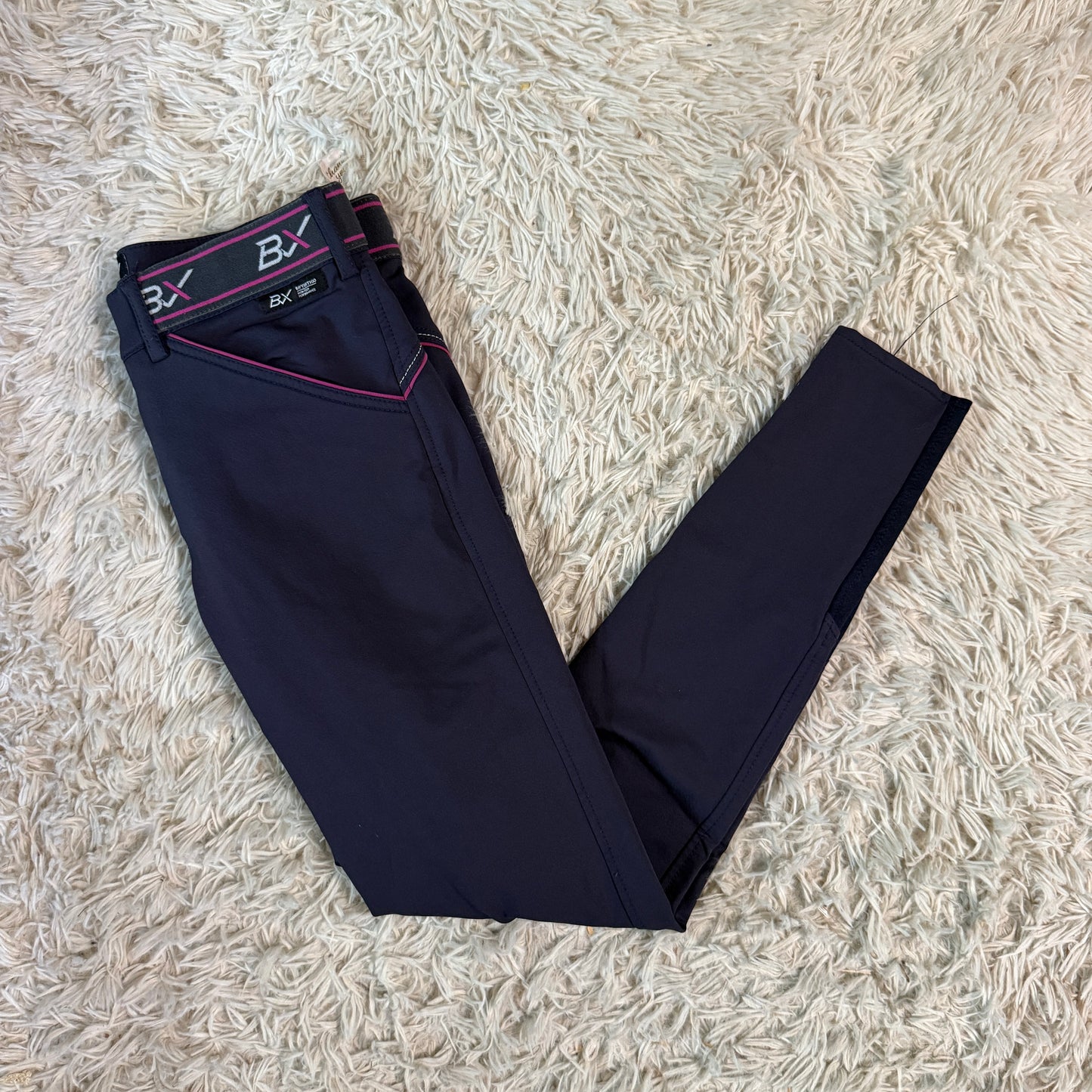 Women’s Size 22R Navy B Vertigo Knee Patch Horseback Riding Breeches