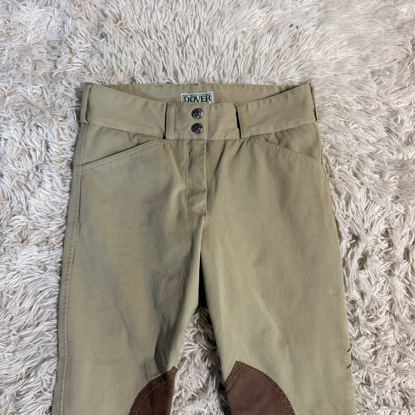 Women’s Size 24R Tan Dover Knee Patch Horseback Riding Breeches