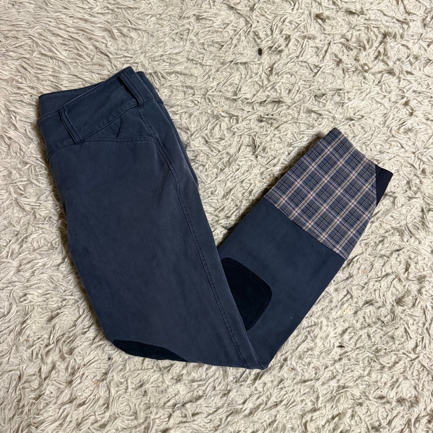 Women’s Size 30L Navy Knee Patch Horseback Riding Breeches